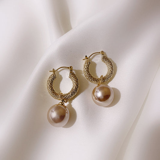 Amirah Pearl Hoops