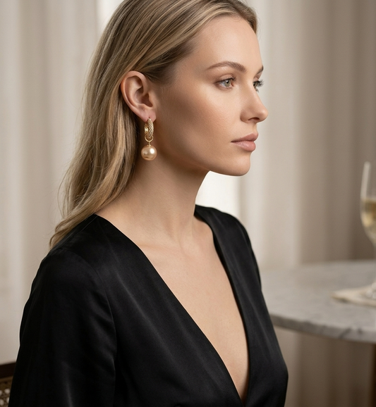 Amirah Pearl Hoops