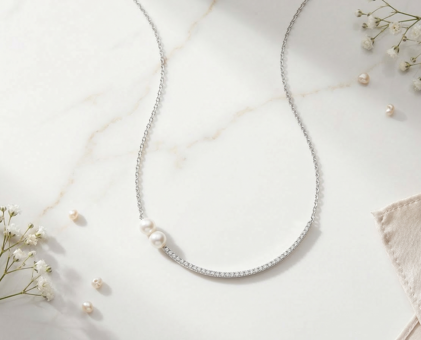 Celeste Pearl Chain
